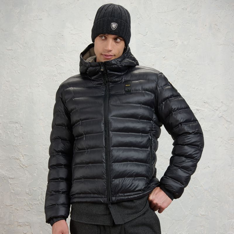 Giacca uomo Blauer USA Charles black inside mist grey 2