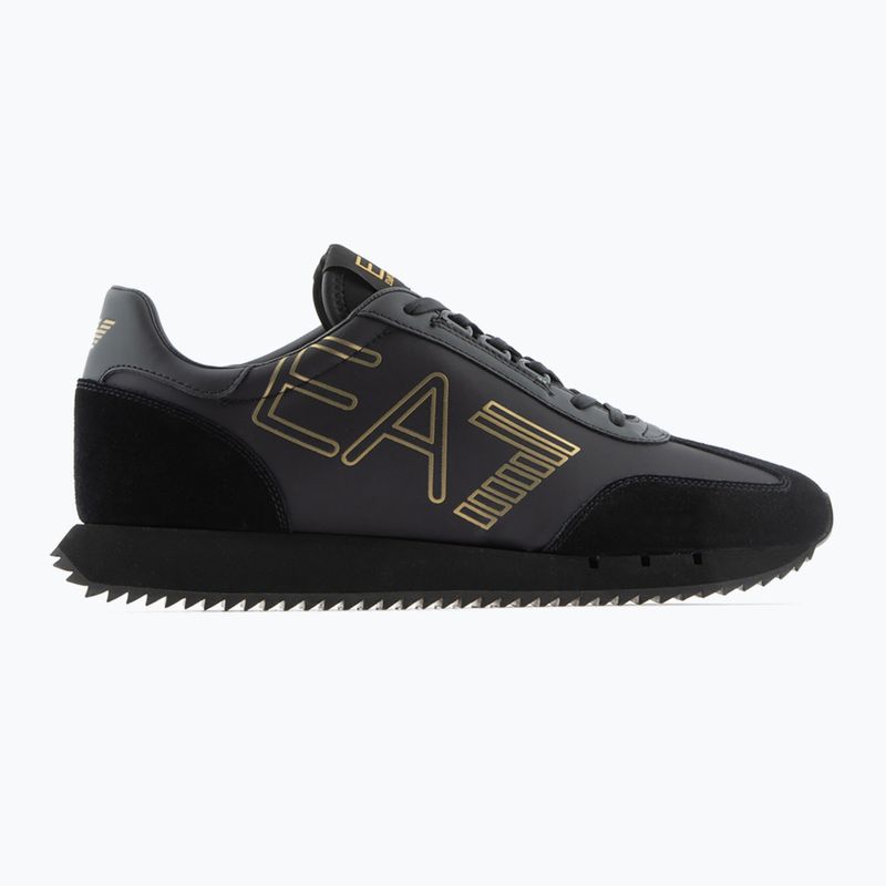 EA7 Emporio Armani Nero & Bianco Vintage scarpe triple nero/oro