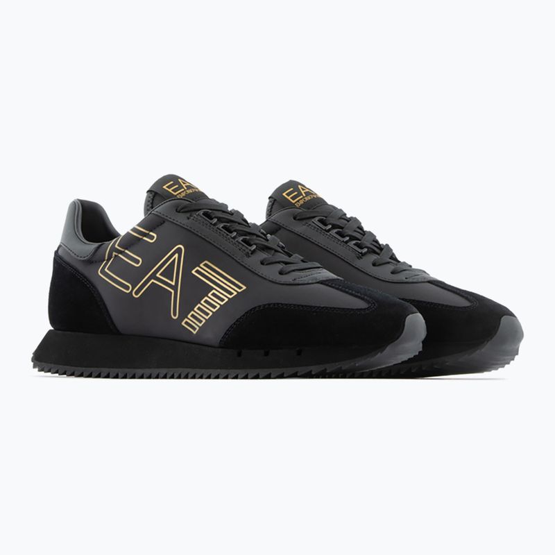 EA7 Emporio Armani Nero & Bianco Vintage scarpe triple nero/oro 8