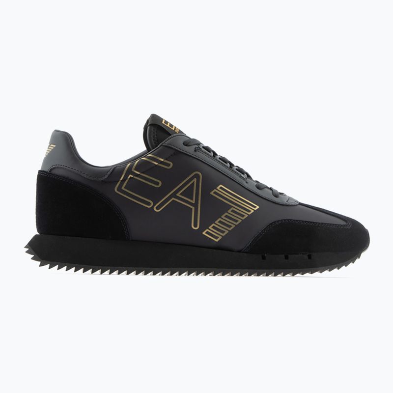 EA7 Emporio Armani Nero & Bianco Vintage scarpe triple nero/oro 9