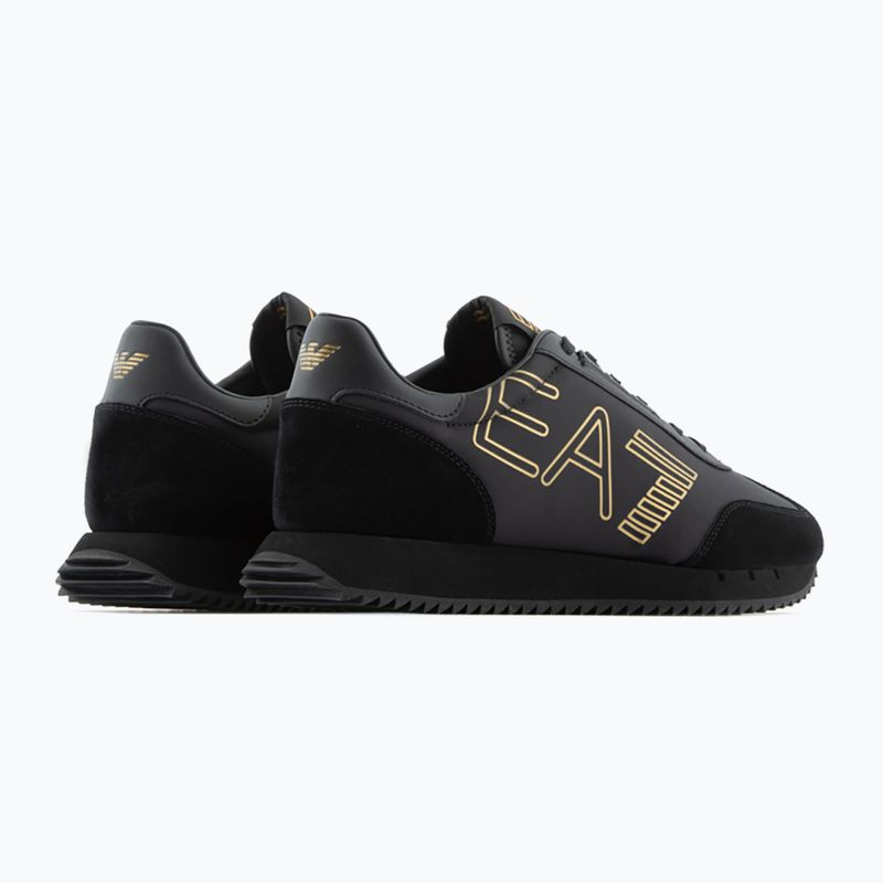 EA7 Emporio Armani Nero & Bianco Vintage scarpe triple nero/oro 10