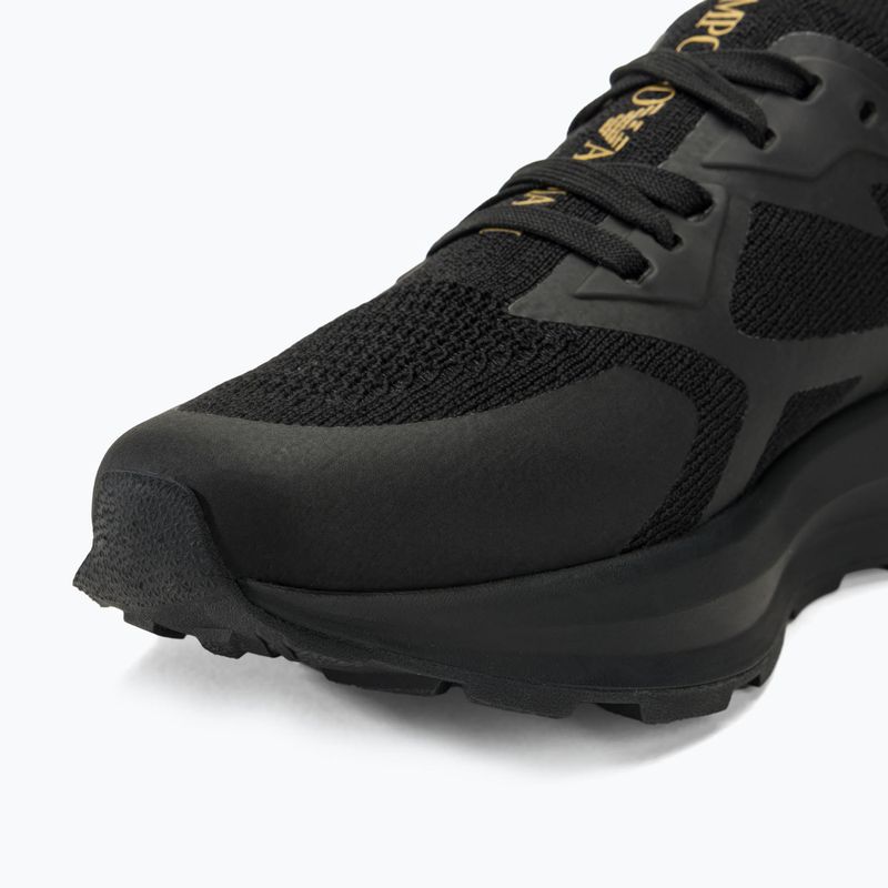 EA7 Emporio Armani Nero e Bianco Altura Knit scarpe triple nero/oro 7