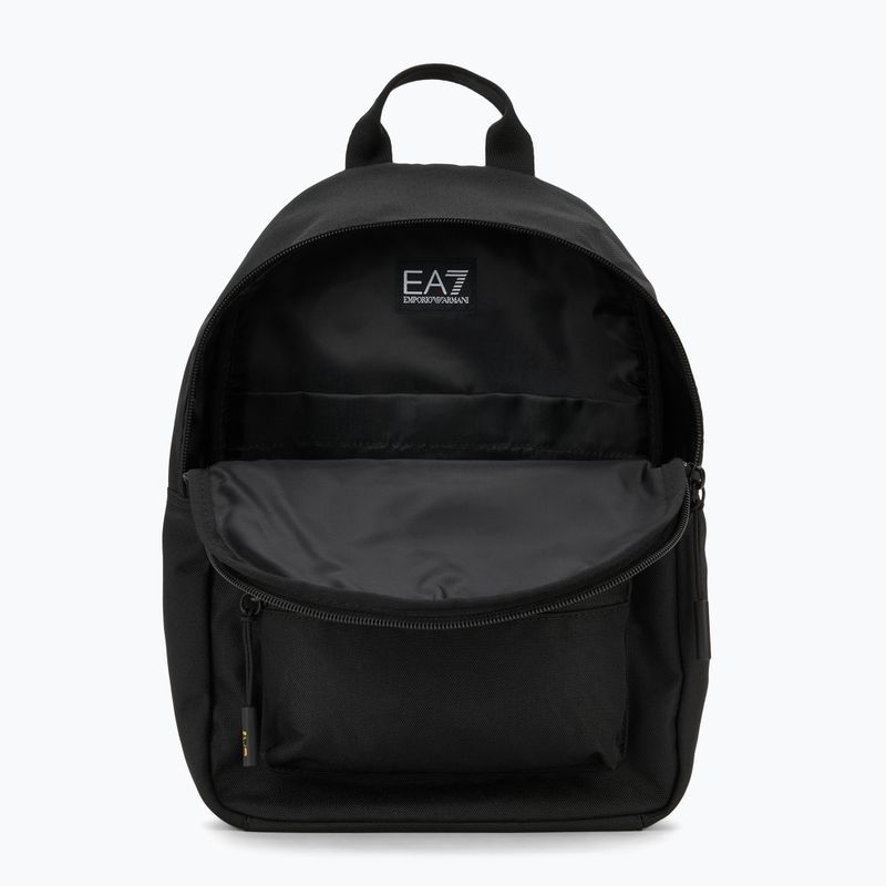 EA7 Emporio Armani Train Core 6 l nero / oro logo zaino urbano per bambini 6