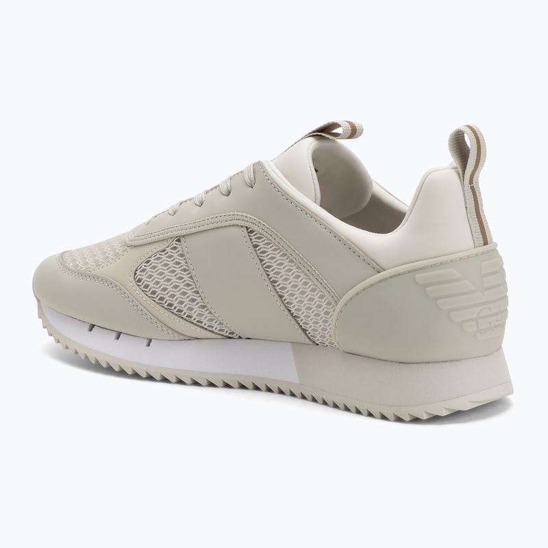 EA7 Emporio Armani Scarpe con lacci bianchi e neri in betulla argentata/oro 3