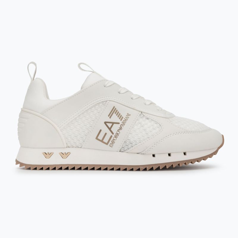 EA7 Emporio Armani Nero & Bianco Lacci scarpe triple off wht/gold 2