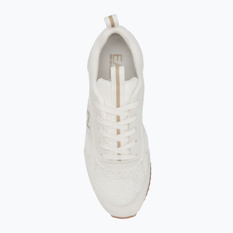 EA7 Emporio Armani Nero & Bianco Lacci scarpe triple off wht/gold 5