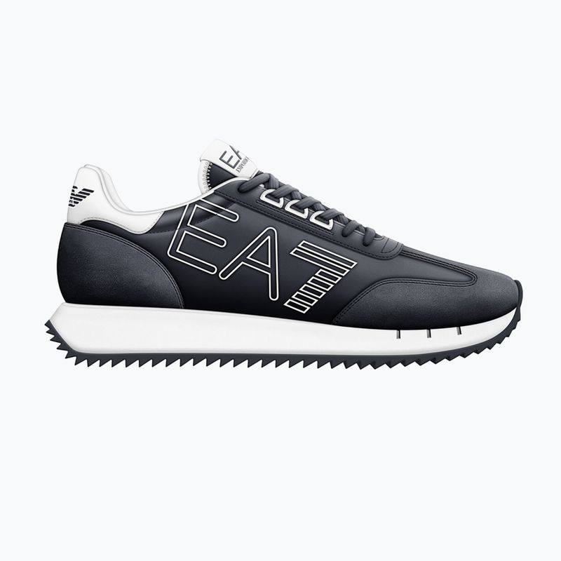 EA7 Emporio Armani Nero e Bianco Vintage periscopio/scarpe bianche 8