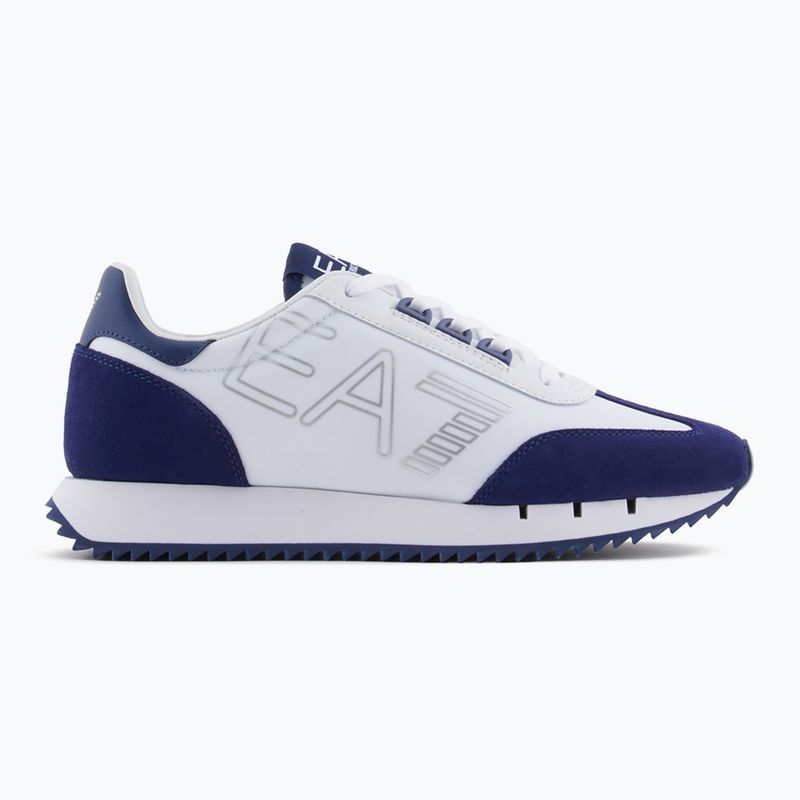 EA7 Emporio Armani Bianco e Nero Scarpe vintage bianco/medievale blu
