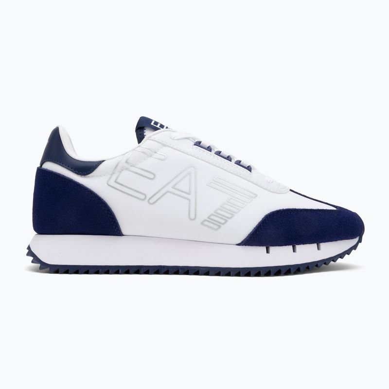 EA7 Emporio Armani Bianco e Nero Scarpe vintage bianco/medievale blu 2