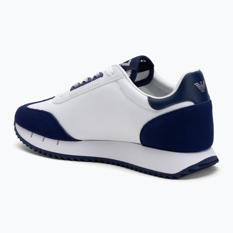 EA7 Emporio Armani Bianco e Nero Scarpe vintage bianco/medievale blu 3