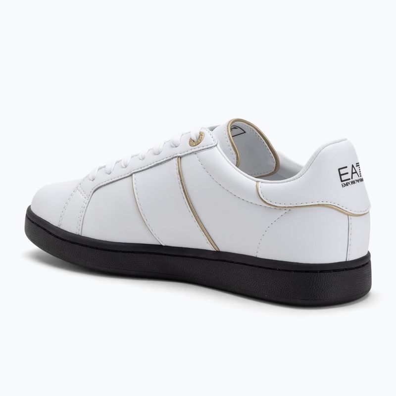 Scarpe EA7 Emporio Armani Classic Logo bianco/oro/nero 3