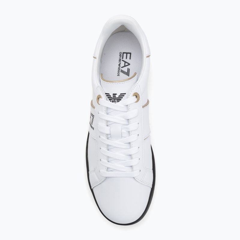 Scarpe EA7 Emporio Armani Classic Logo bianco/oro/nero 5