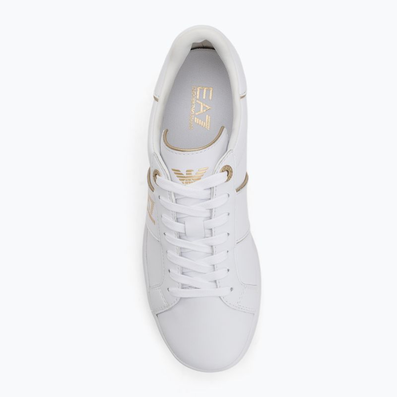 EA7 Emporio Armani Classic Logo scarpe con dettagli in bianco/oro 5