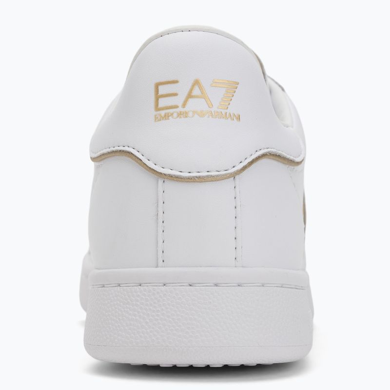 EA7 Emporio Armani Classic Logo scarpe con dettagli in bianco/oro 6