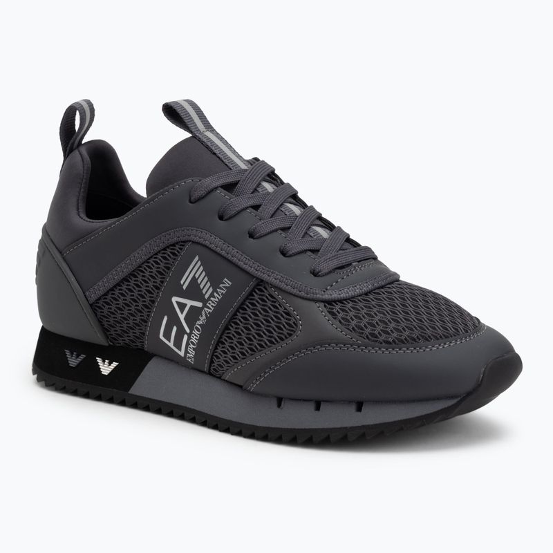 EA7 Emporio Armani Nero e Bianco Lacci asfalto grigio/silv.g7 scarpe