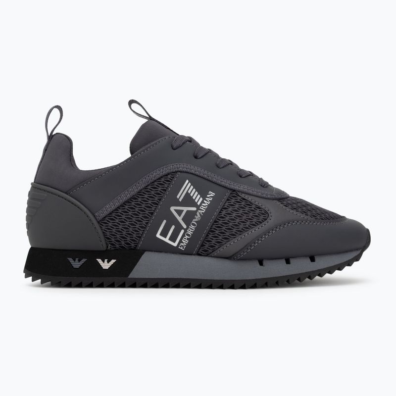 EA7 Emporio Armani Nero e Bianco Lacci asfalto grigio/silv.g7 scarpe 2