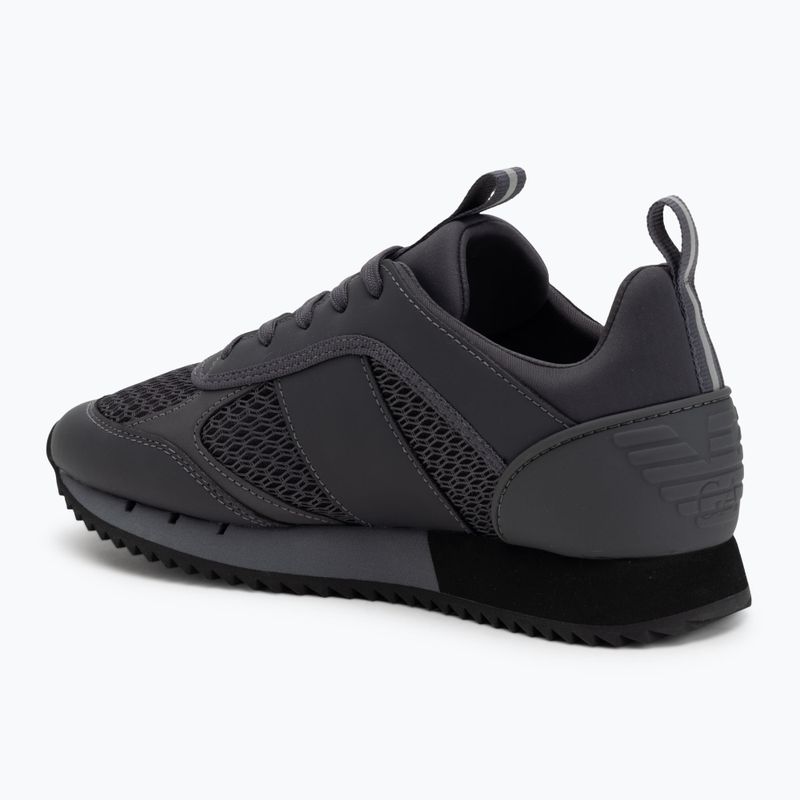 EA7 Emporio Armani Nero e Bianco Lacci asfalto grigio/silv.g7 scarpe 3