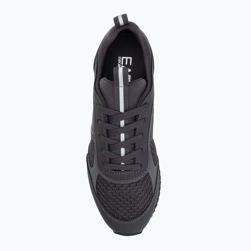 EA7 Emporio Armani Nero e Bianco Lacci asfalto grigio/silv.g7 scarpe 5