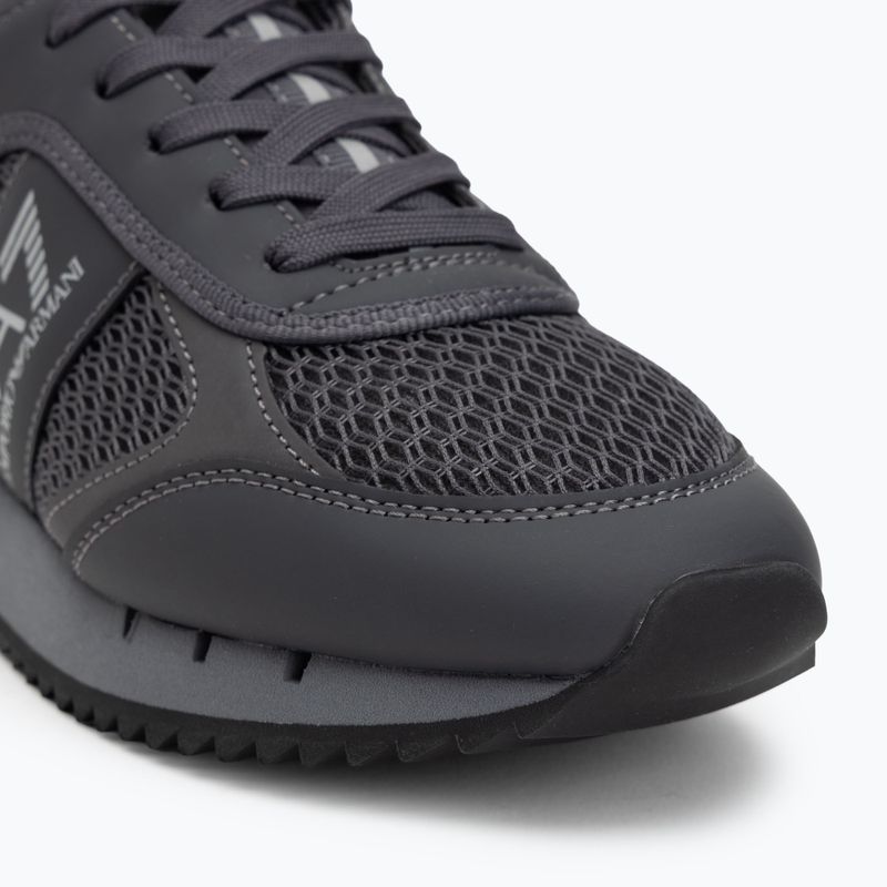 EA7 Emporio Armani Nero e Bianco Lacci asfalto grigio/silv.g7 scarpe 7