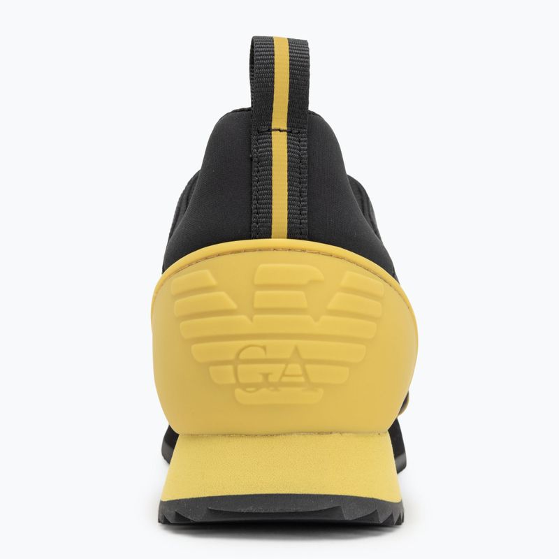 EA7 Emporio Armani Scarpe con lacci bianche e nere nero/ muschio antico 6