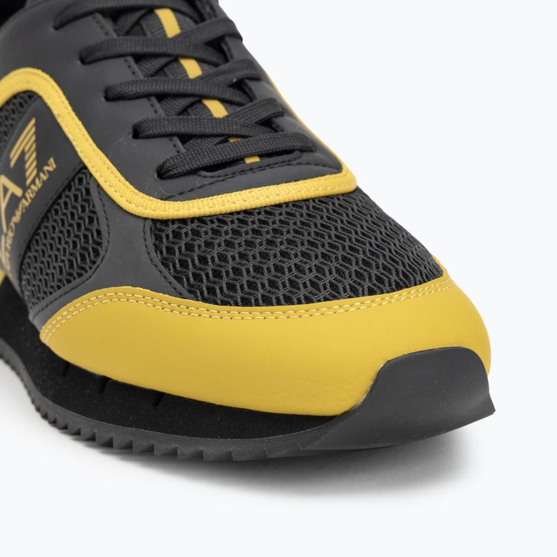 EA7 Emporio Armani Scarpe con lacci bianche e nere nero/ muschio antico 7