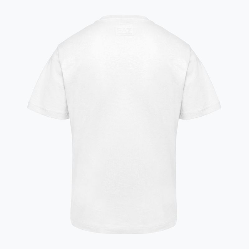 T-shirt da uomo EA7 Emporio Armani Logo Series bianca 2