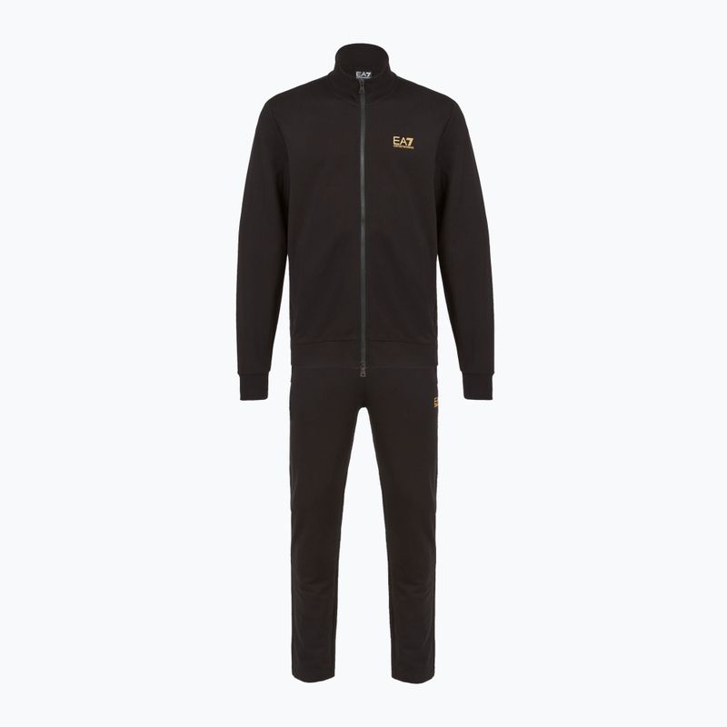 Uomo EA7 Emporio Armani Train Core Identity Tuta FZ nero/oro