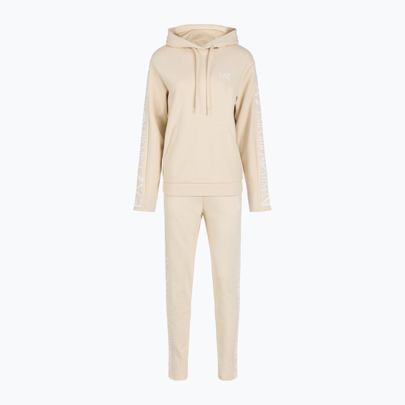 Tuta donna EA7 Emporio Armani Train HO latte di mandorla