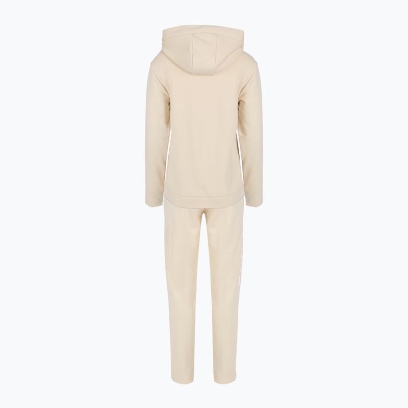 Tuta donna EA7 Emporio Armani Train HO latte di mandorla 2