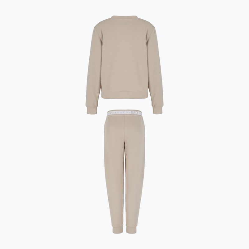 EA7 Emporio Armani Natural Ventus 7 tuta da ginnastica da donna in pavé 2