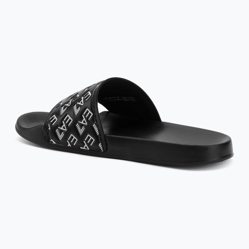 EA7 Emporio Armani Water Sports All Over infradito nero/bianco completo 3