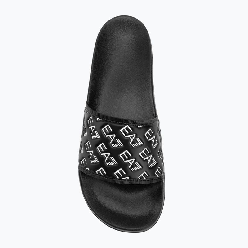 EA7 Emporio Armani Water Sports All Over infradito nero/bianco completo 5