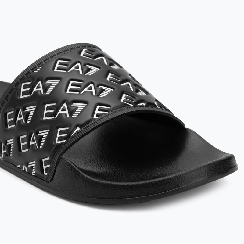 EA7 Emporio Armani Water Sports All Over infradito nero/bianco completo 7