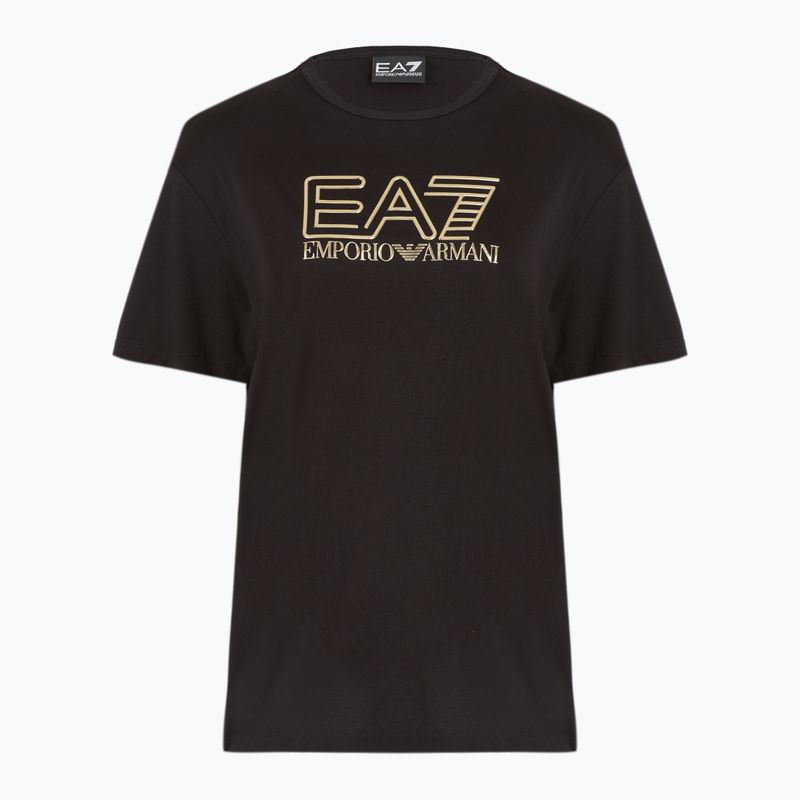 Maglietta donna EA7 Emporio Armani Train Visibility nero/oro