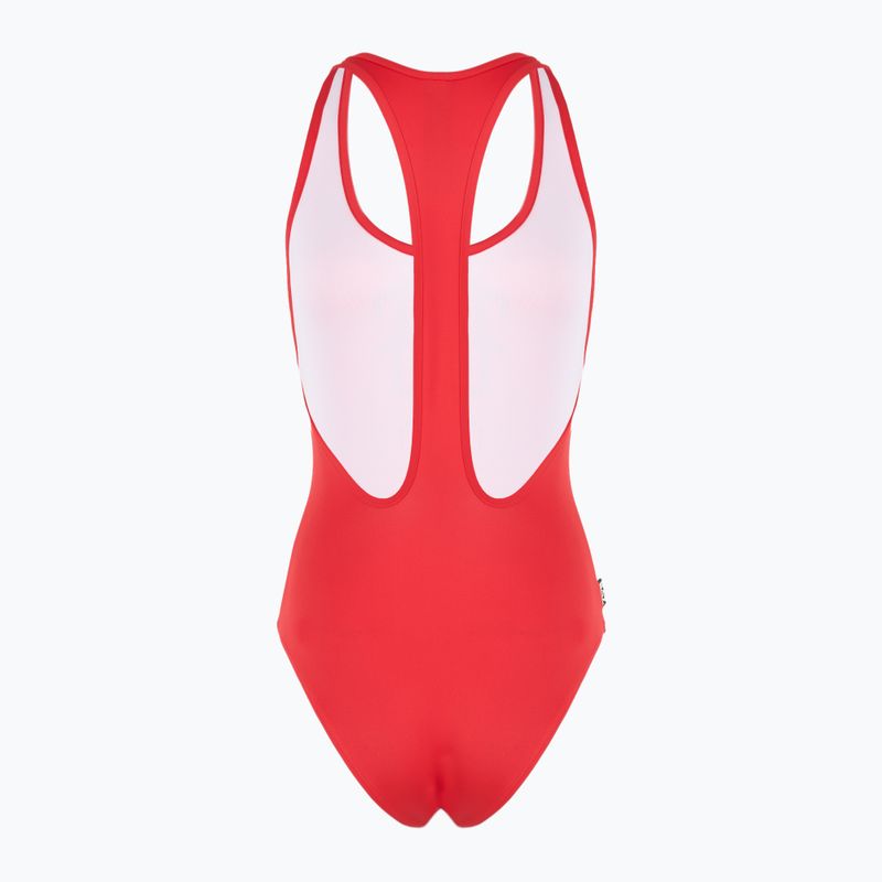 Costume intero da donna EA7 Emporio Armani Maxi Logo One Piece rosso racing 2