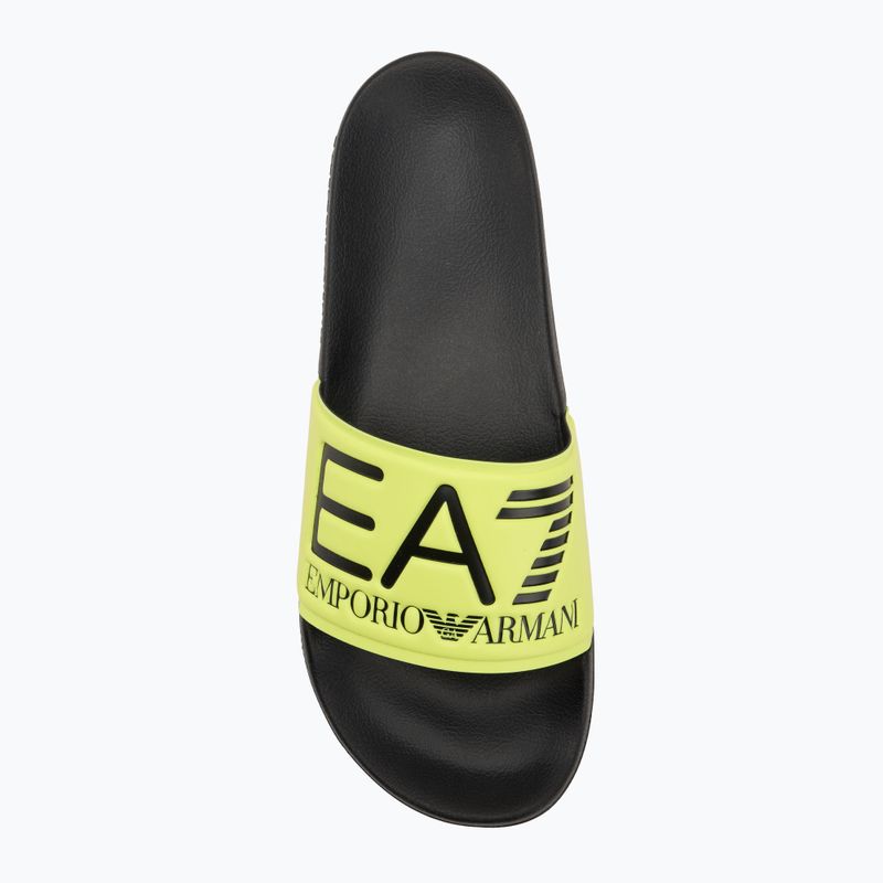 EA7 Emporio Armani Water Sports Visibilità giallo fluo / nero infradito 5