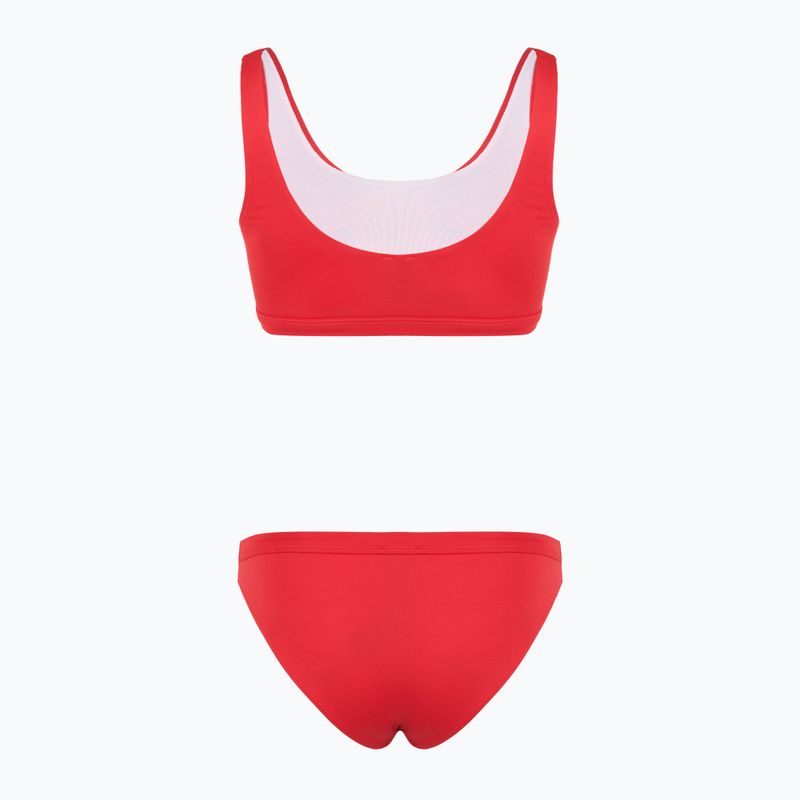 Costume da bagno due pezzi donna EA7 Emporio Armani Maxi Logo Bikini Top rosso racing 2