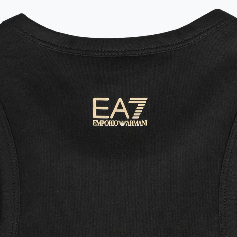 Canotta donna EA7 Emporio Armani Train Visibility nero/oro 3