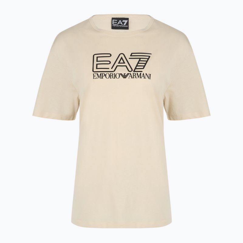 Maglietta donna EA7 Emporio Armani Train Visibility latte di mandorla