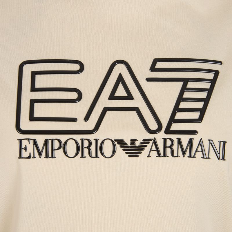 Maglietta donna EA7 Emporio Armani Train Visibility latte di mandorla 3