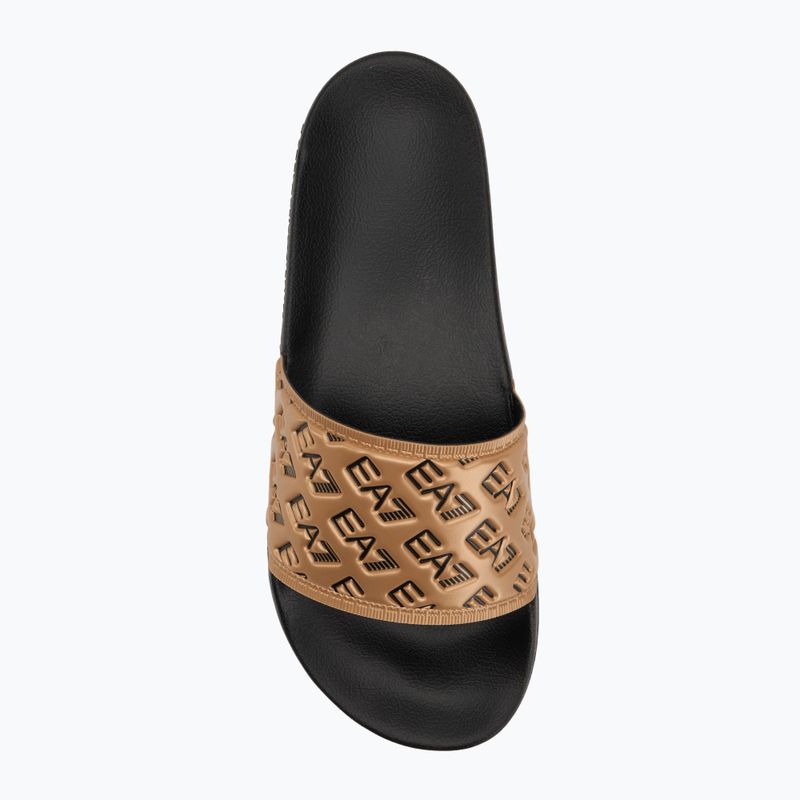 EA7 Emporio Armani Water Sports All Over infradito nero / oro 5