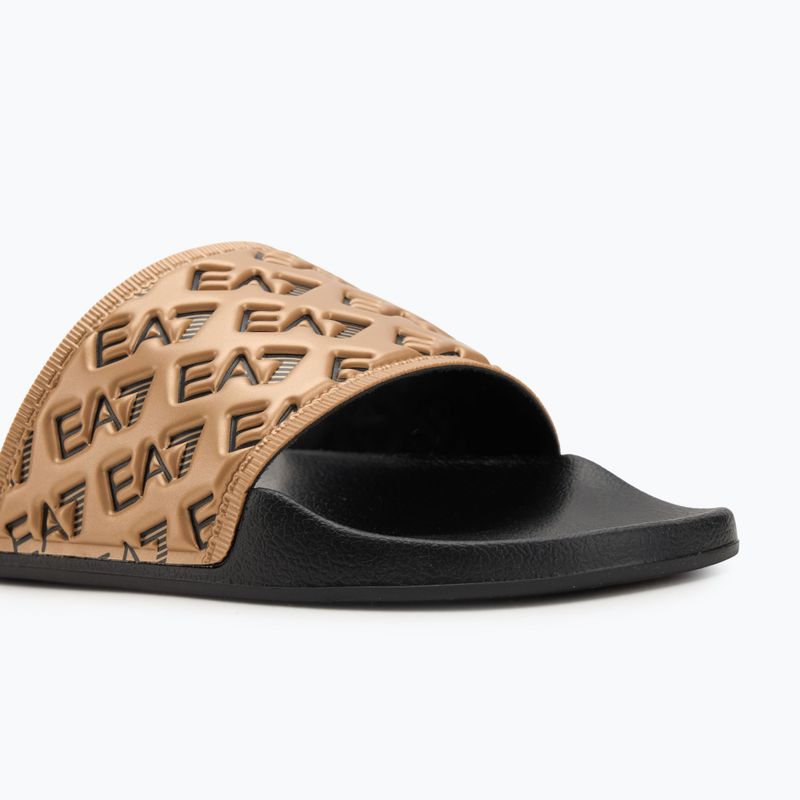 EA7 Emporio Armani Water Sports All Over infradito nero / oro 7