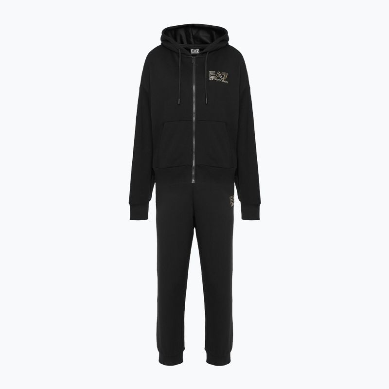 Tuta donna EA7 Emporio Armani Train Visibility HO CH FZ nero/oro