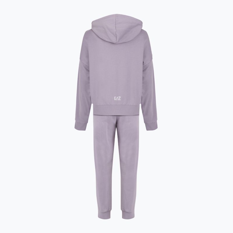 Tuta donna EA7 Emporio Armani Train Visibility HO CH FZ grigio lavanda 2