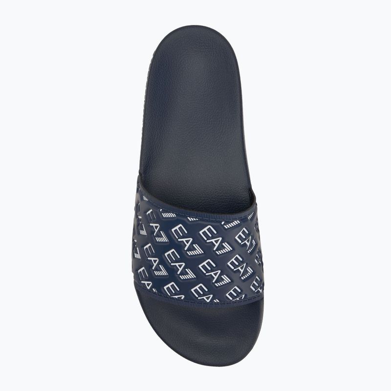 EA7 Emporio ArmaniWater Sports All Over navy / infradito bianche 5