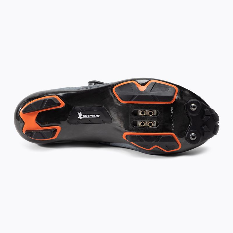Scarpe da ciclismo MTB da uomo DMT KM1 nero/grigio 4