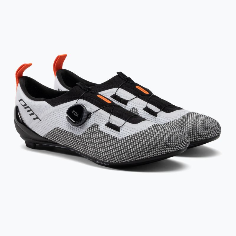 Scarpe da triathlon da uomo DMT KT4 bianco/bianco 5