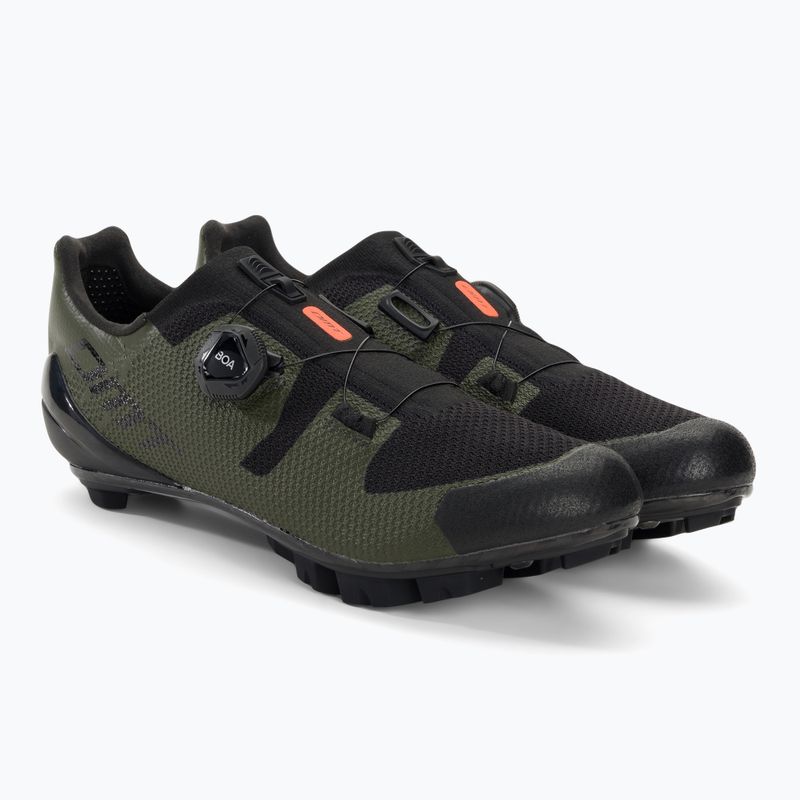 Scarpe da ciclismo MTB da uomo DMT KM3 verde/nero 4