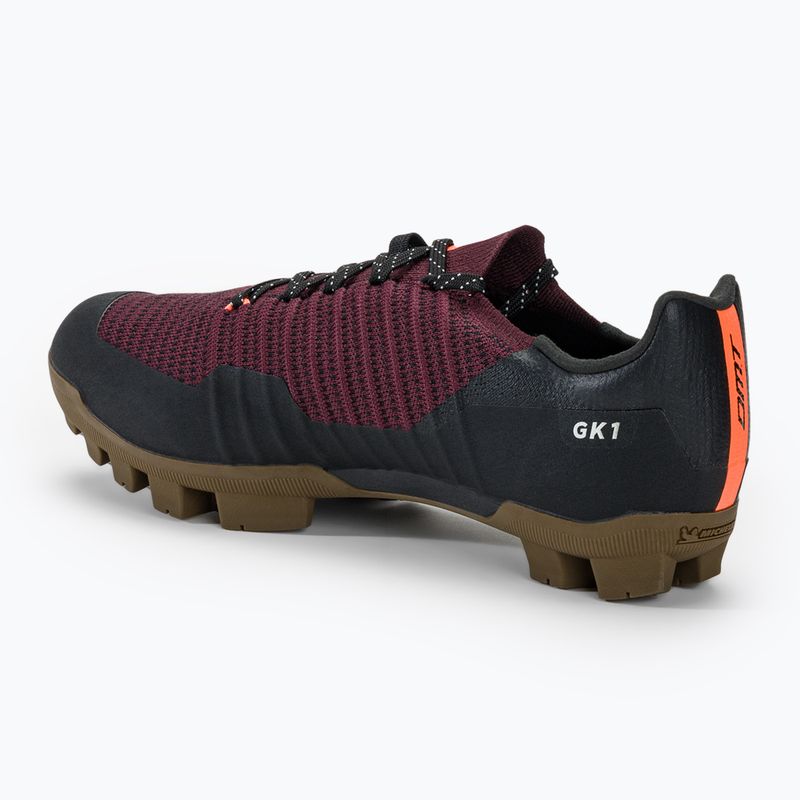 Scarpe da ciclismo MTB da uomo DMT GK1 nero/bordeaux 3