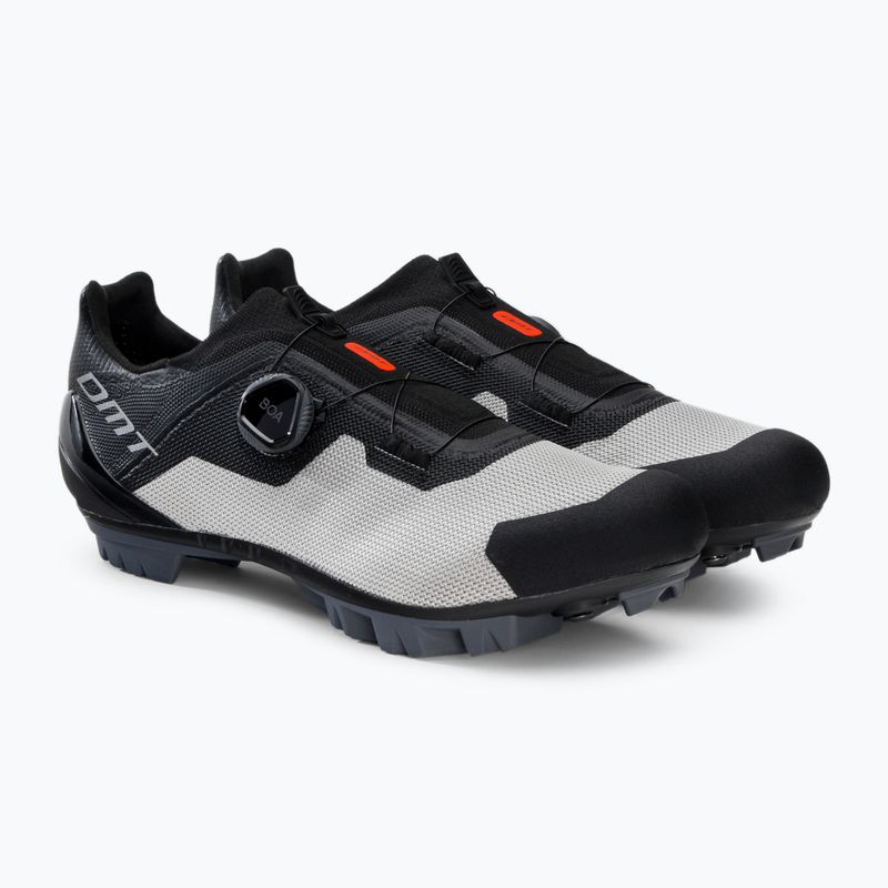 Scarpe da ciclismo MTB da uomo DMT KM4 nero/argento 4